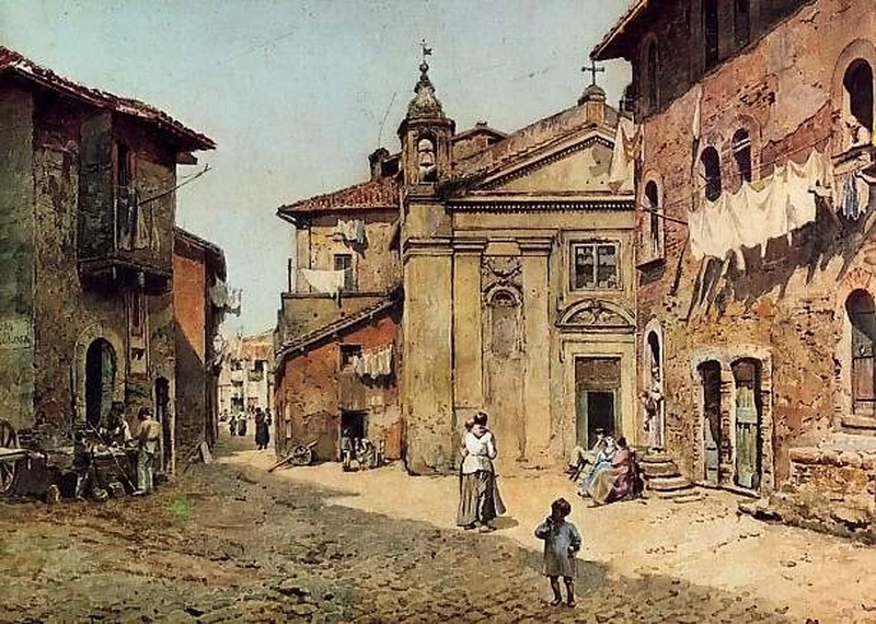 Santa Bonosa, rione XIII Trastevere